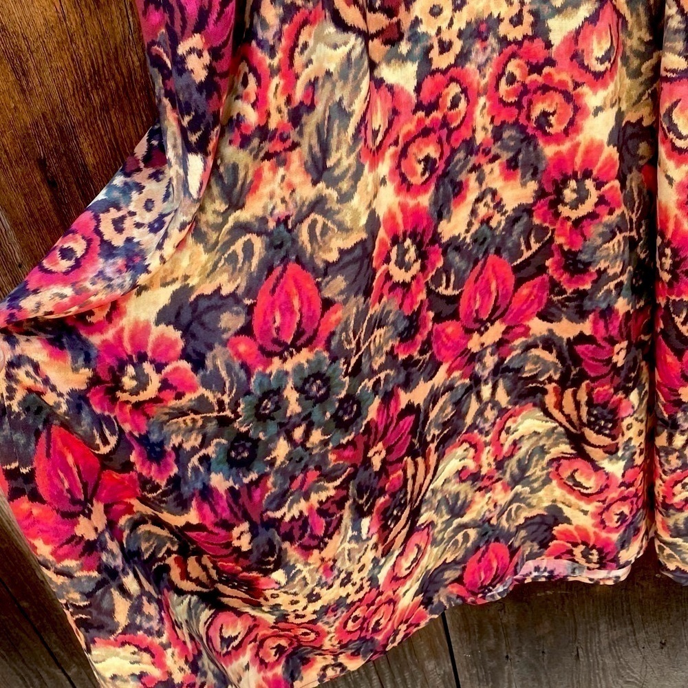 Sam & Lavi by Anthropologie 100% Rayon long sleeve lightweight dress Size M NWT - Picture 9 of 13